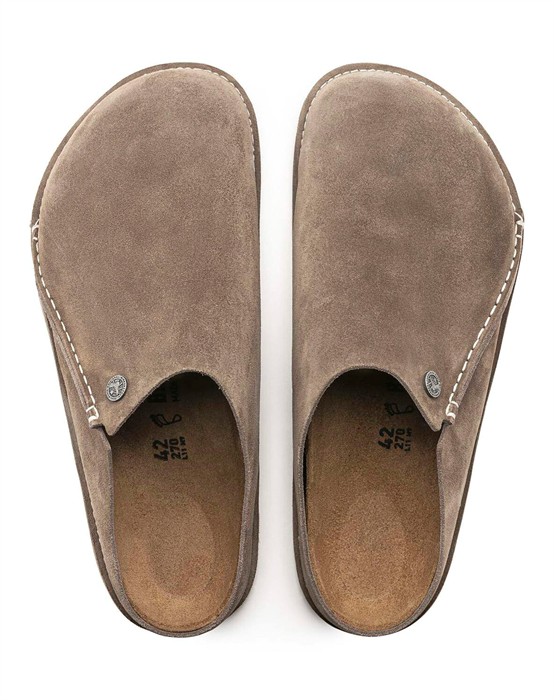 Zermatt Premium Suede Leather Sko - Gray Taupe